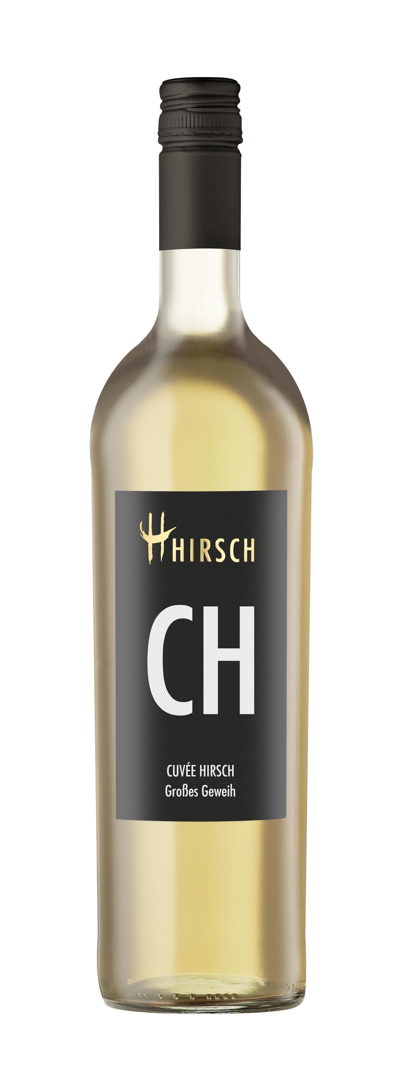 CH Cuvée Hirsch weiss "Großes Geweih" 0,75 L ► Hirsch