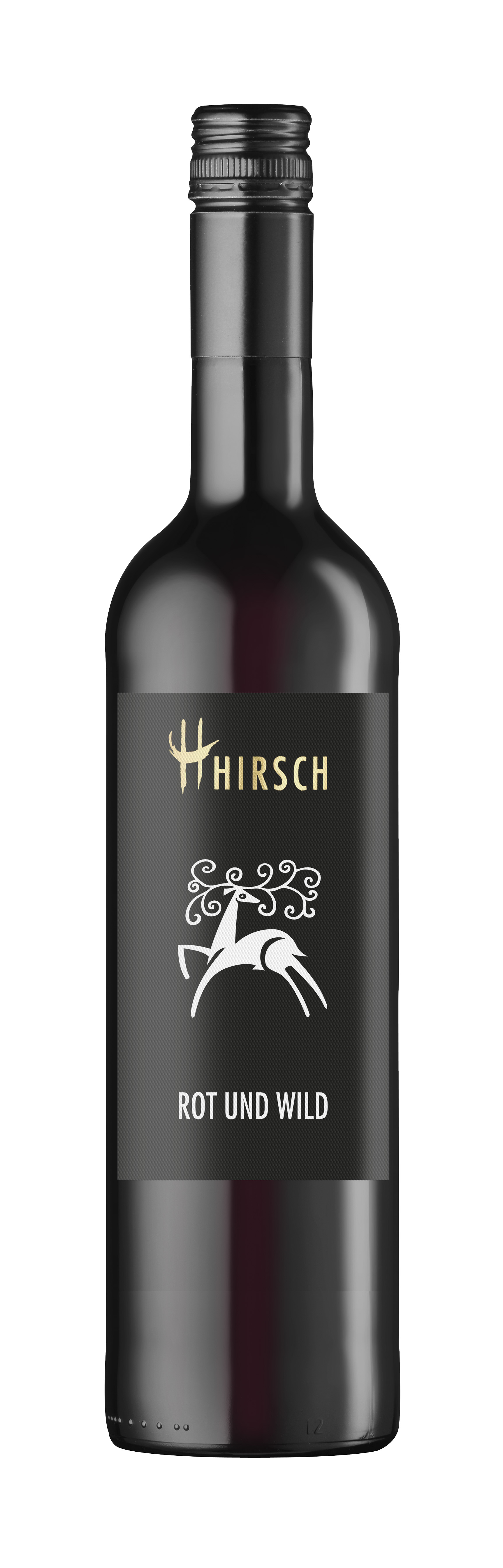 Hirsch ► "Rot und Wild" 0,75 L Rotwein trocken 