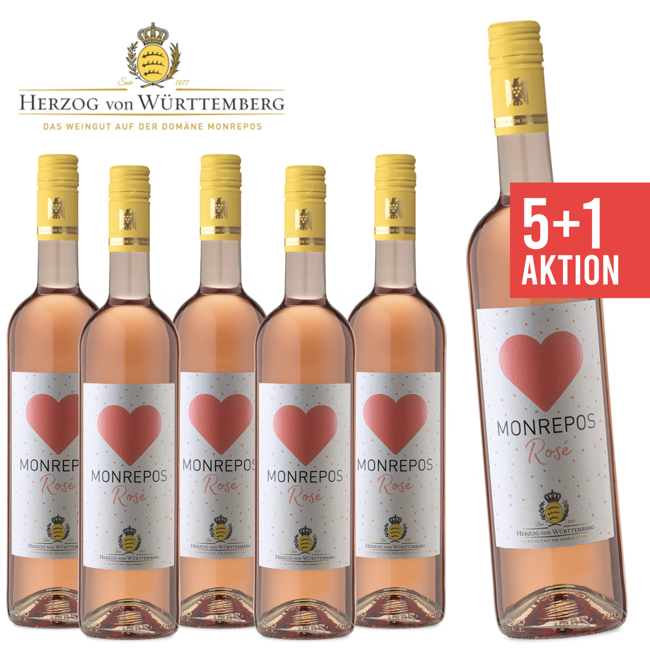 6 x "Monrepos" Rosé 0,75 L ► Herzog von Württemberg