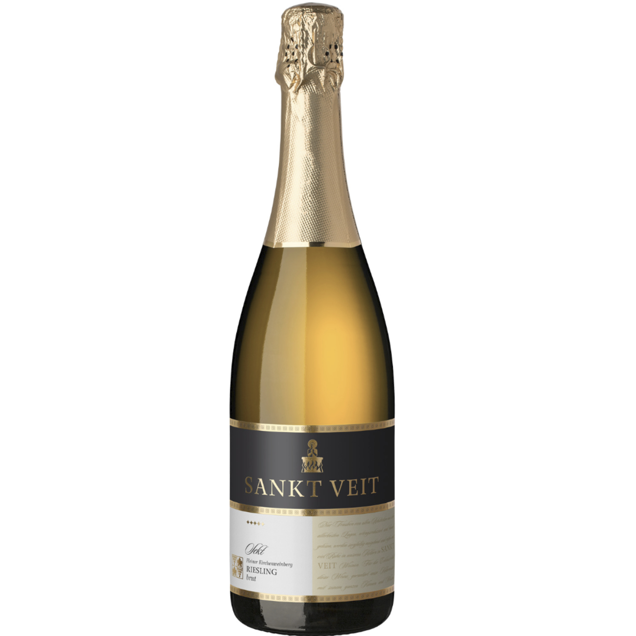 Riesling Sekt brut "Sankt Veit" 0,75 L ► Fleiner Kirchenweinberg