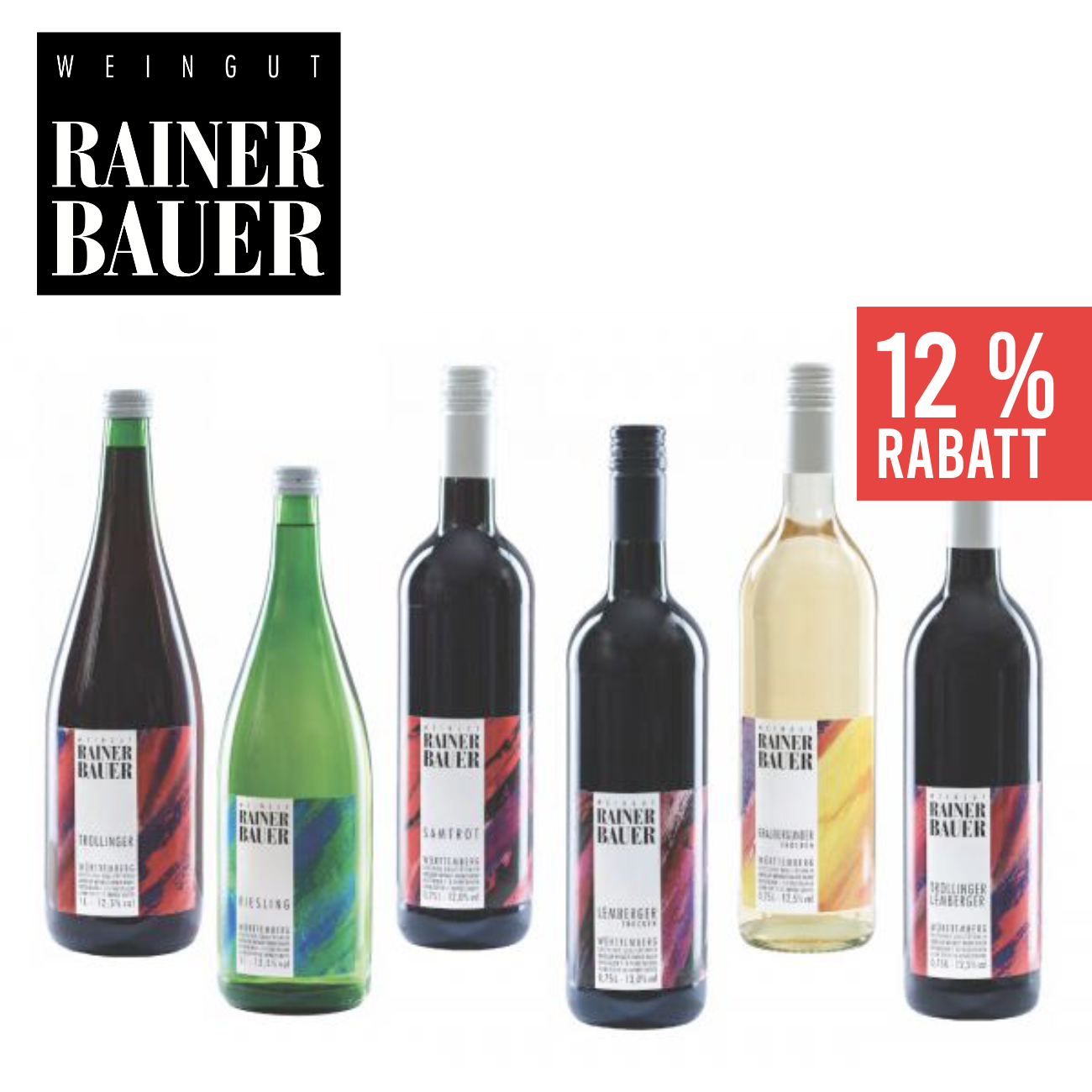 "Von jedem Etwas" - 6 x Wein ► Weingut Rainer Bauer