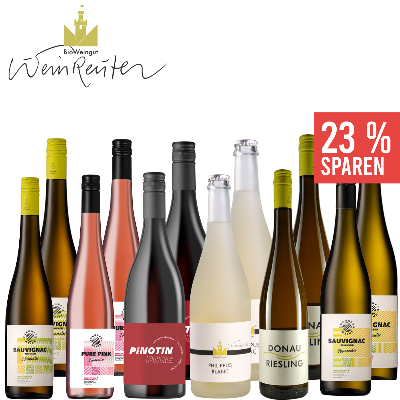 "Zukunftsweine" 12 x 0,75 L Paket - BioWeingut Weinreuter