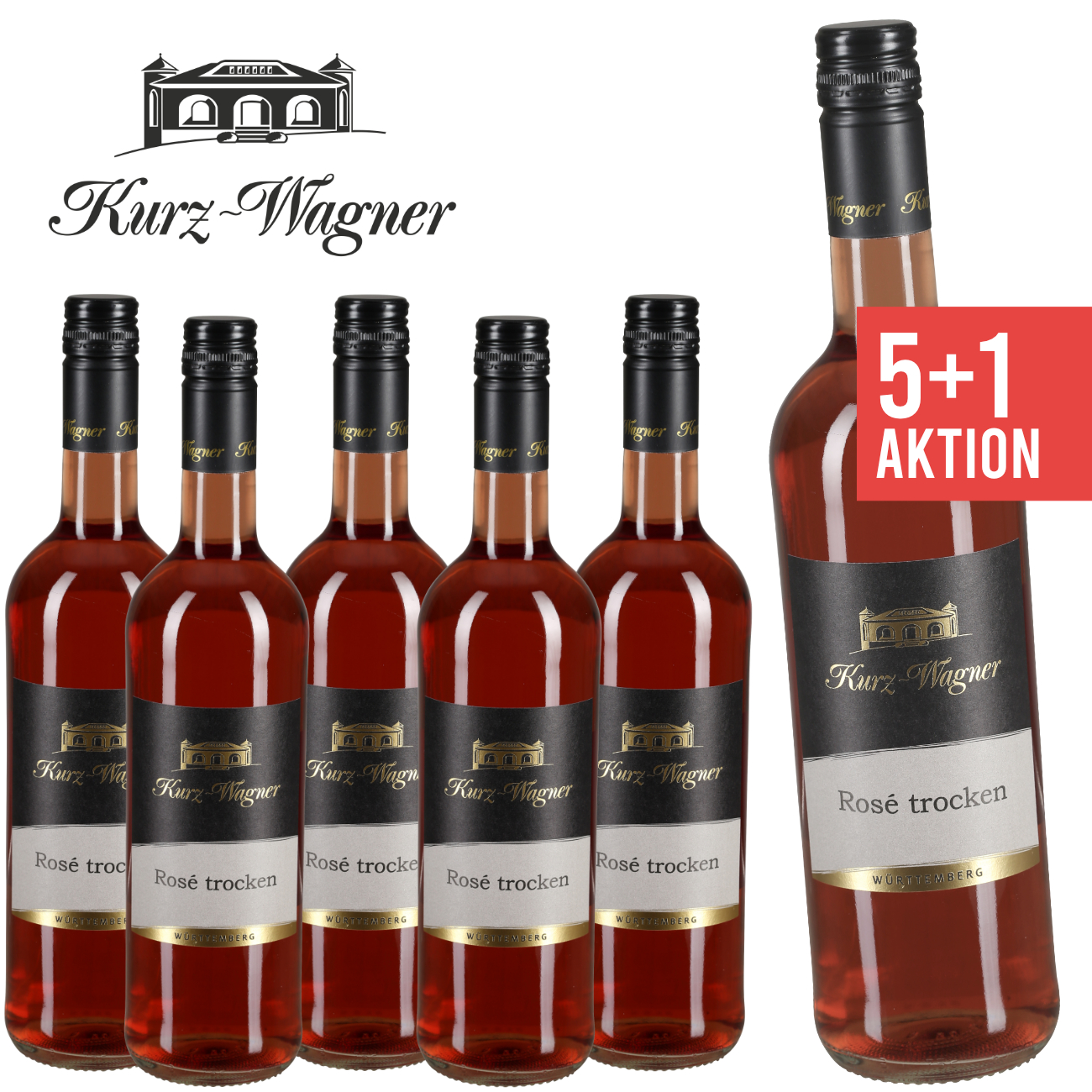 Weingut Kurz-Wagner ► 6 x Rosé trocken 0,75 L ☆ Paket