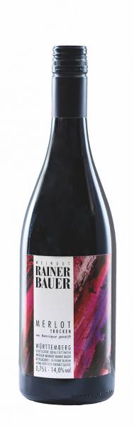 Merlot trocken "im Barrique gereift" 0,75 L ► Rainer Bauer