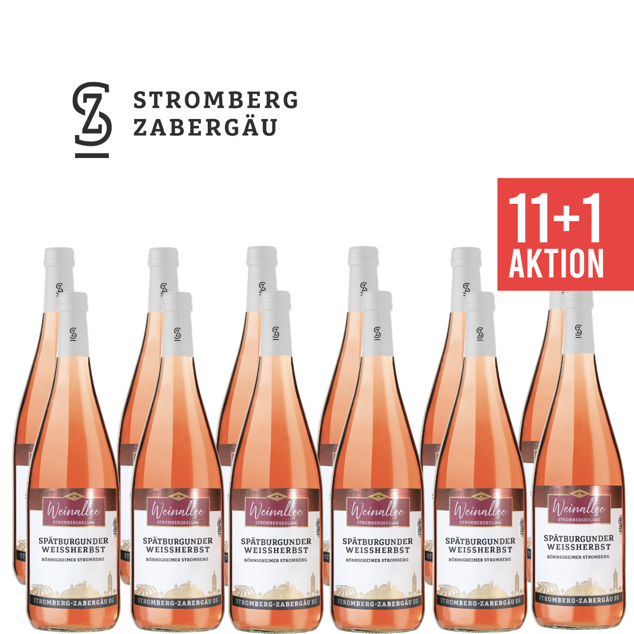 Weinallee ► 11+1 Spätburgunder Weissherbst Bönnigheimer Stromberg 1,0 L