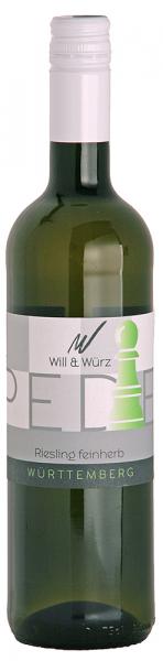 Pedes Riesling feinherb 0,75 L ► Weingut Will und Würz