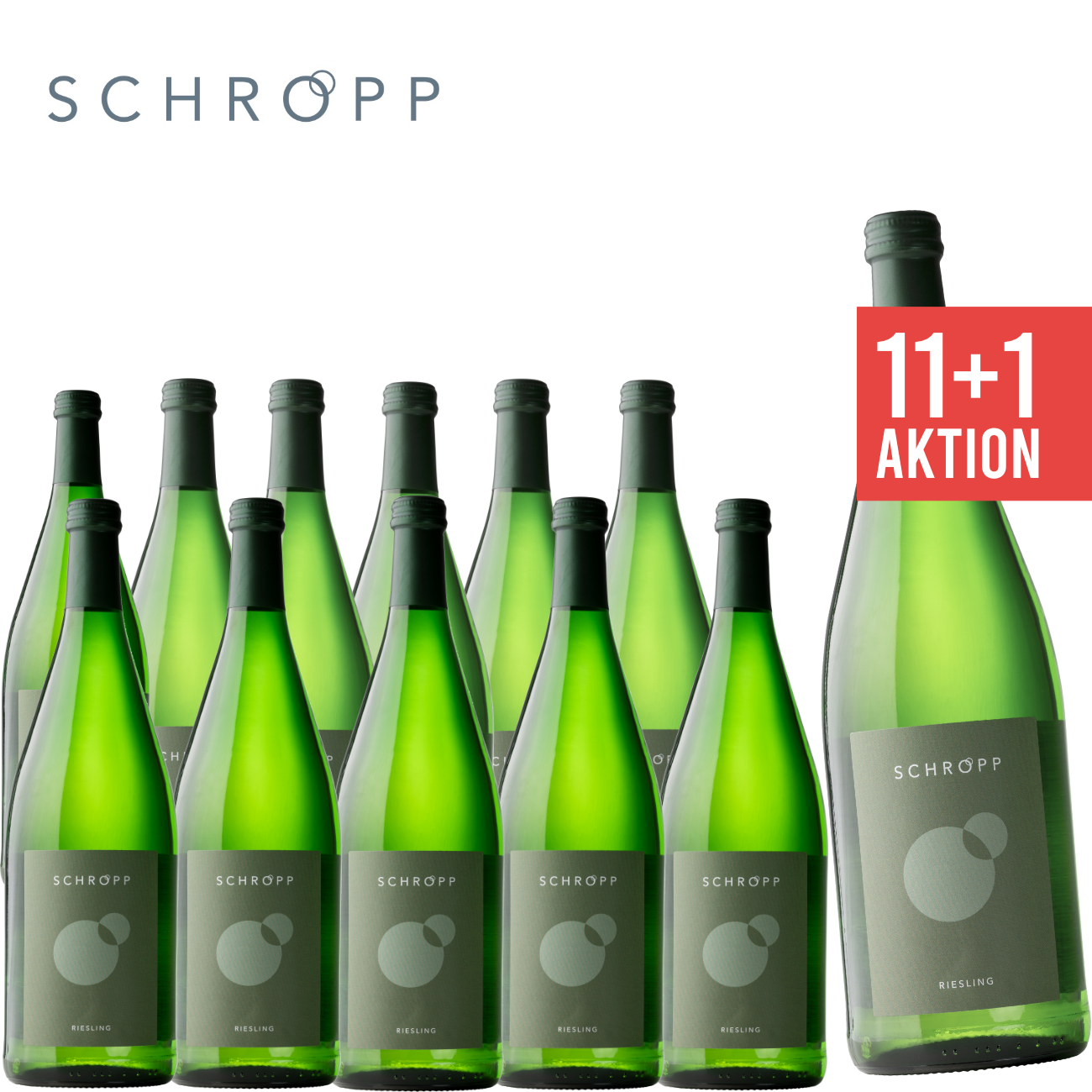 Schropp ► 12 x Riesling halbtrocken 1,0 L ☆ Paket