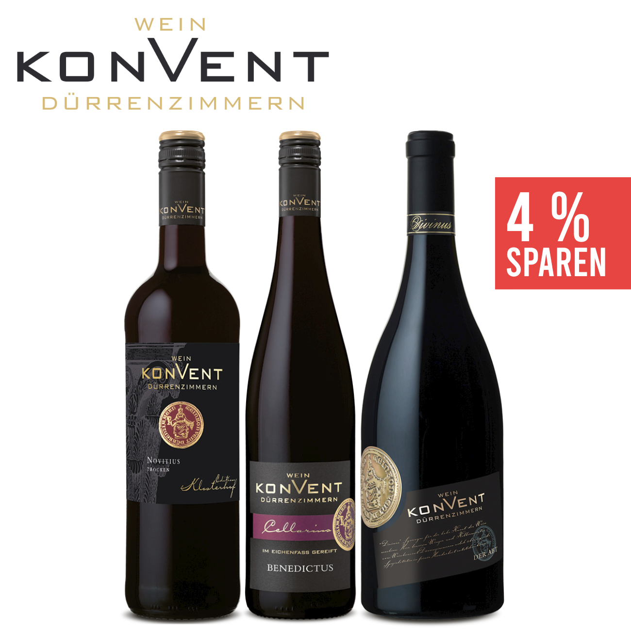 Weinkonvent ► "Tintenherz" Weinpaket 3 x 0,75 L