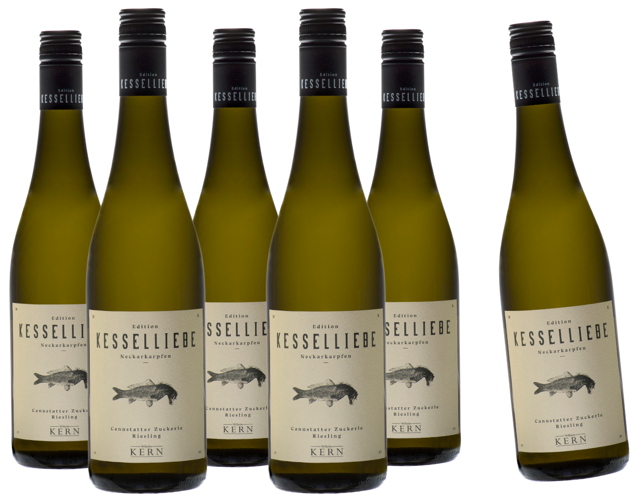 "Kesselliebe" 6 x Riesling "Neckarkarpfen" 0,75 L ► Wilhelm Kern