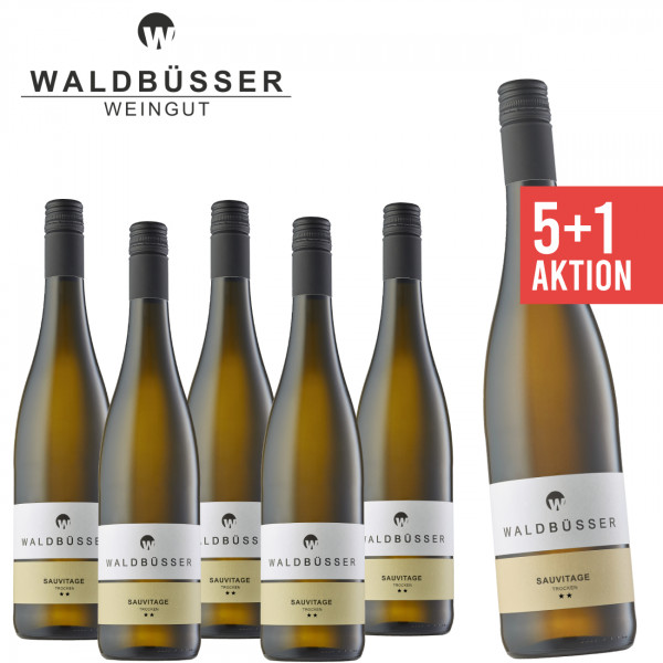 Waldbüsser  ► 5+1 Sauvitage trocken ** 0,75 L Weißwein