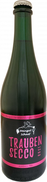 Traubensecco Rosé alkoholfrei 0,75 L ► Weingut Schaaf