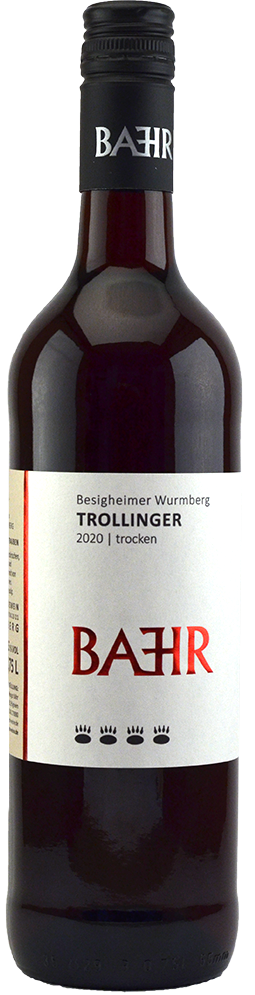 2020 Trollinger trocken 0,75 L Besigheimer Wurmberg - Weingut Bähr