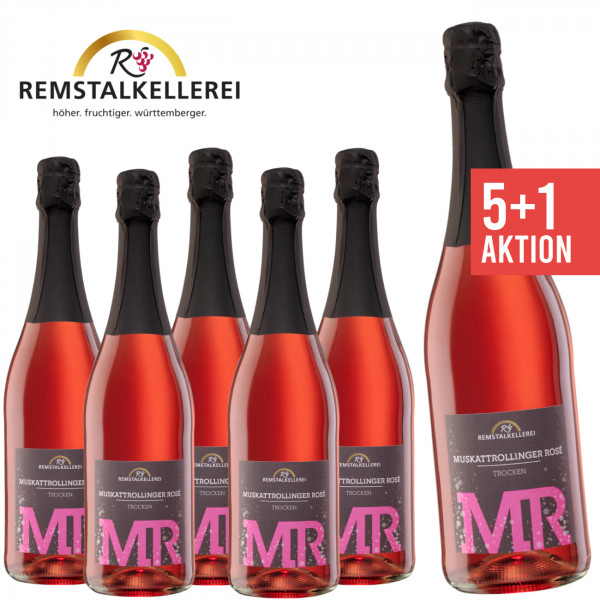 5+1 Muskattrollinger Rosé Sekt trocken 0,75 L - Remstalkellerei