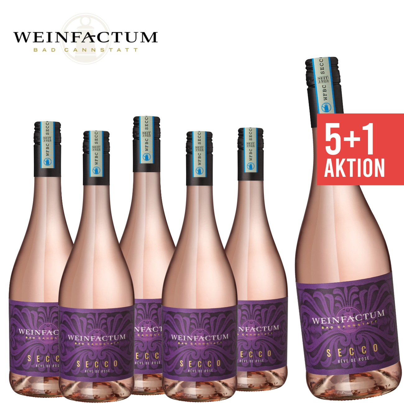 5+1 Rêve de Rosé Secco 0,75 L - Weinfactum