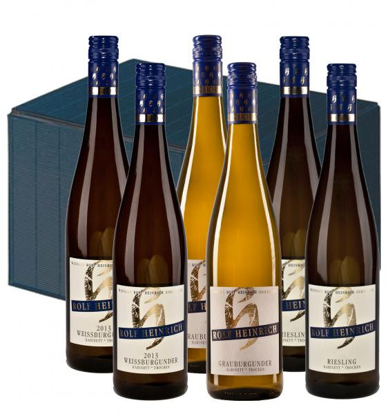 6 Elegante Weißweine im Geschenkkarton