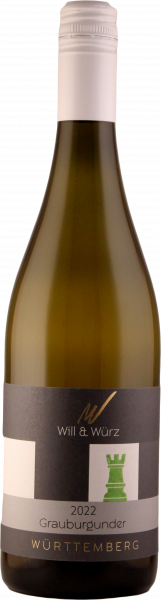 Will & Würz ► Grauer Burgunder feinherb 0,75 L Weißwein