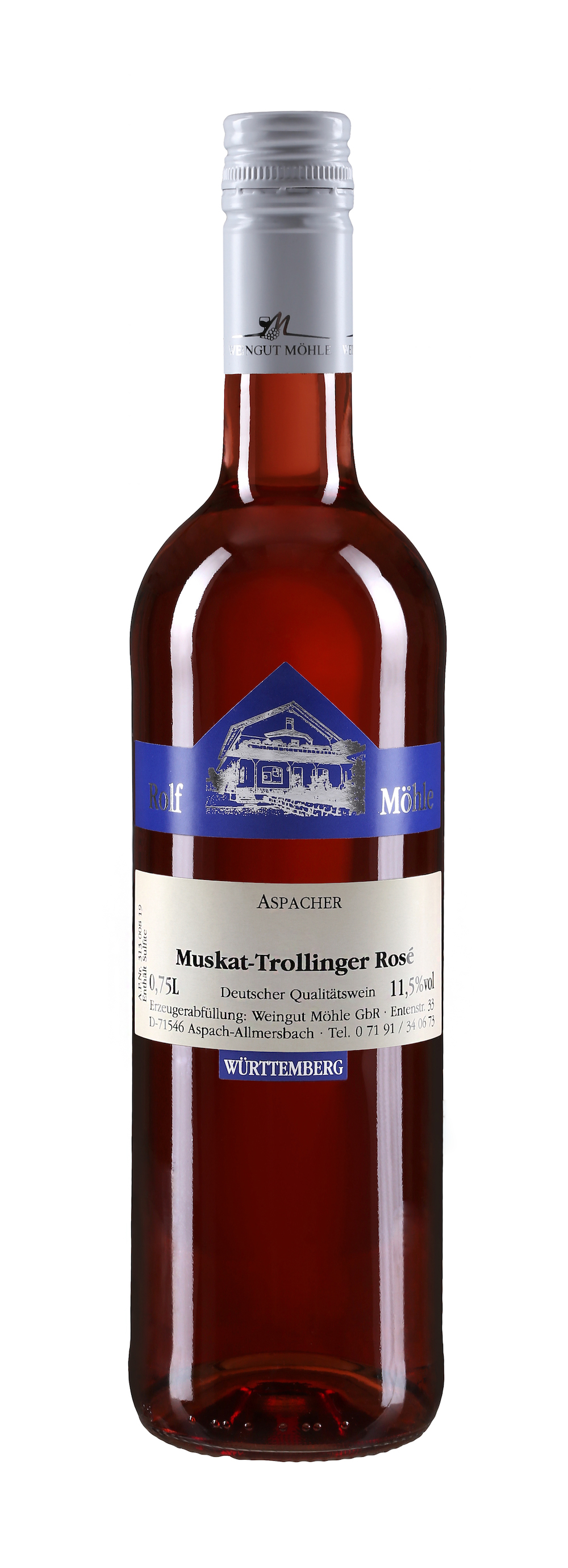 2023 Muskattrollinger Rosé lieblich 0,75 L - Weingut Möhle