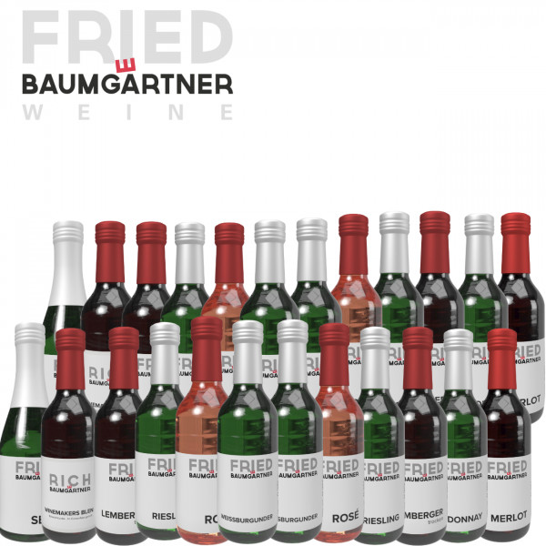 24 x Kleine Flaschen - Weinpaket ► FRIED Baumgärtner | WW