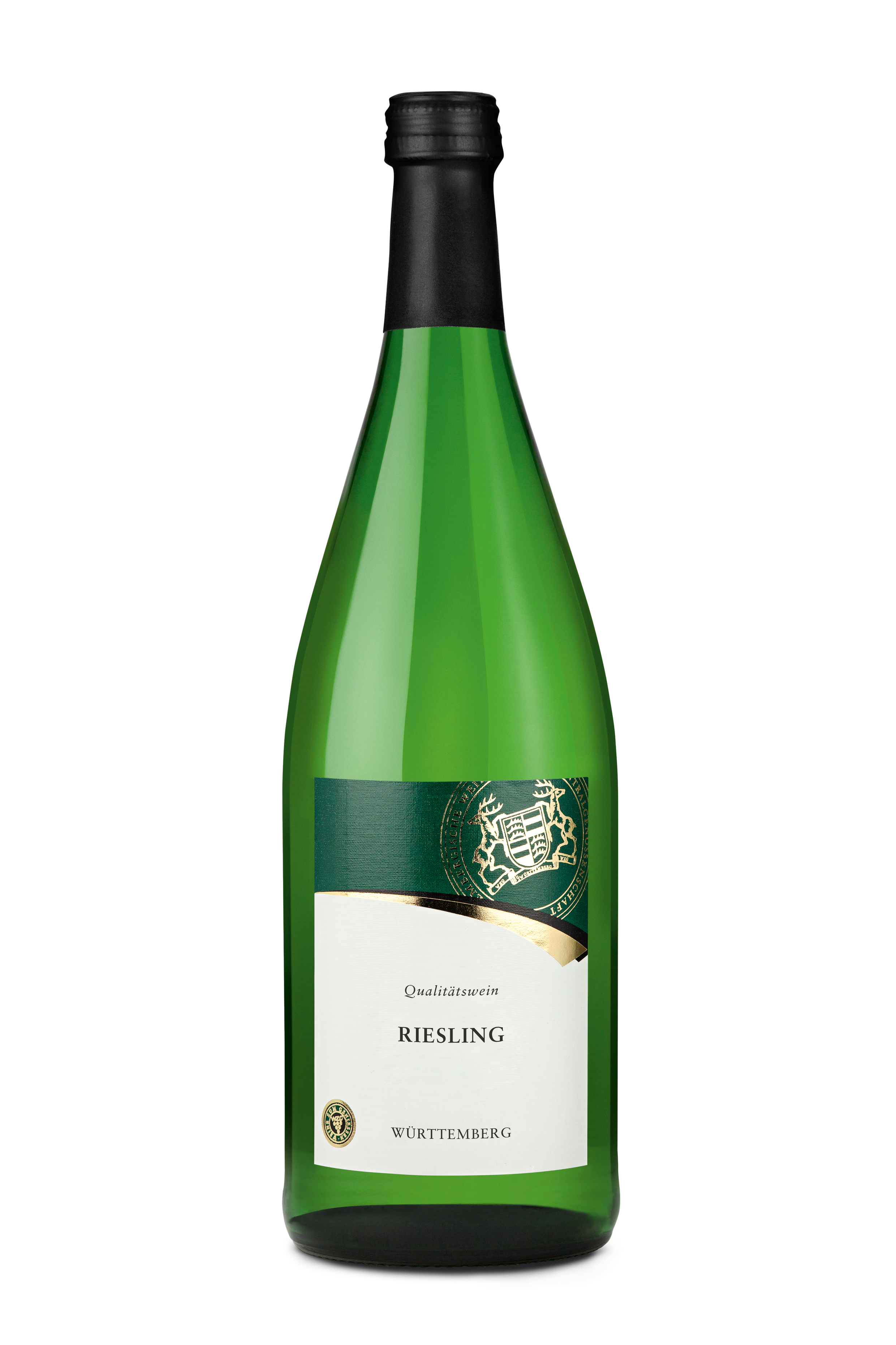 WZG Möglingen Riesling Württemberg 1,0 L - Qualitätswein, Weisswein, fruchtig, Literflasche, 1-Liter, Württemberger Wein