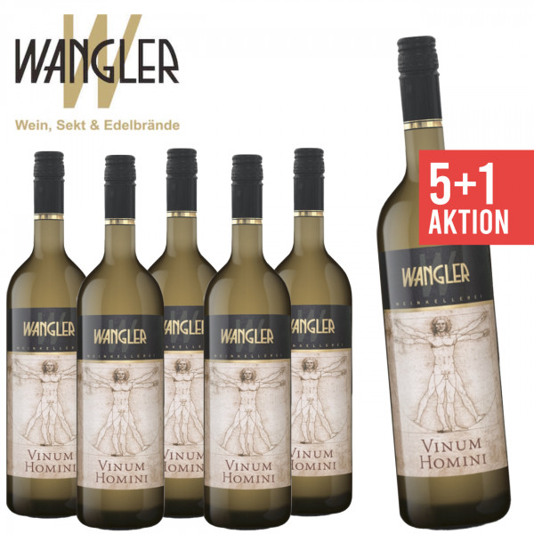 6 x "Vinum Homini" Weisswein trocken 0,75 L ► Wangler