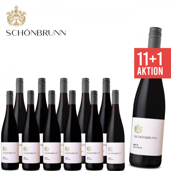 Schönbrunn ► 12 x Rotwein No. 9 trocken 0,75 L ☆ Paket