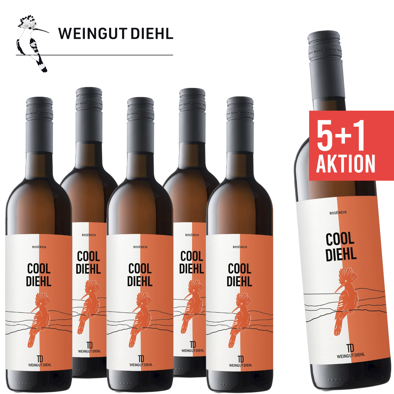 5+1 Roséwein trocken 0,75 L COOL DIEHL - Weingut Diehl