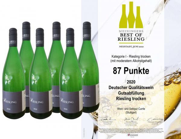 BEST OF RIESLING - 6 x 2020 Riesling trocken 1,0 L - Wein- und Sektgut Currle