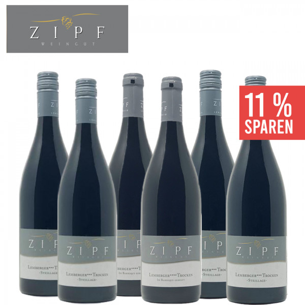 Weingut Zipf ► Lemberger aus Löwenstein 6 x 0,75 L Weinpaket