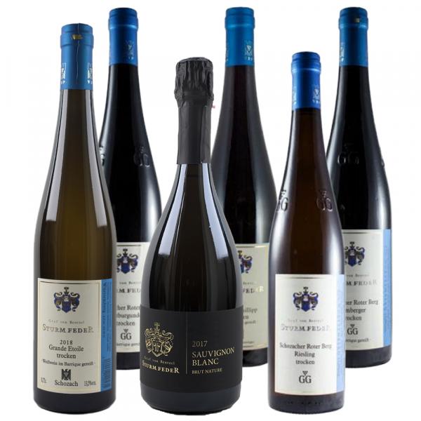 UNSERE BESTEN - 6 x direkt Winzer vom Württemberger | Weine STURMFEDER Weinpaket L Weine 0,75 