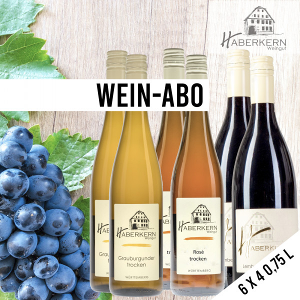 ★  WEIN-ABO - 6 x 0,75 L ► Weingut Haberkern 