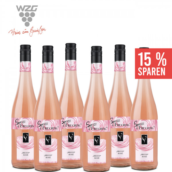 6 x "Sprizz & Fruchtig" ► Secco rosé 0,75 L 