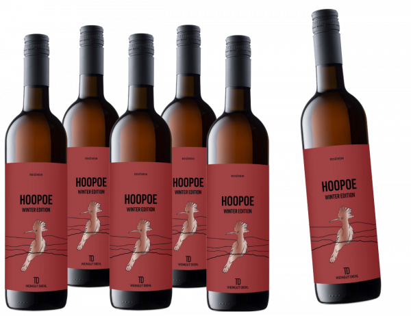5+1 Aktion HOOPOE Rosé trocken - Winter Edition 0,75 L Weingut Diehl