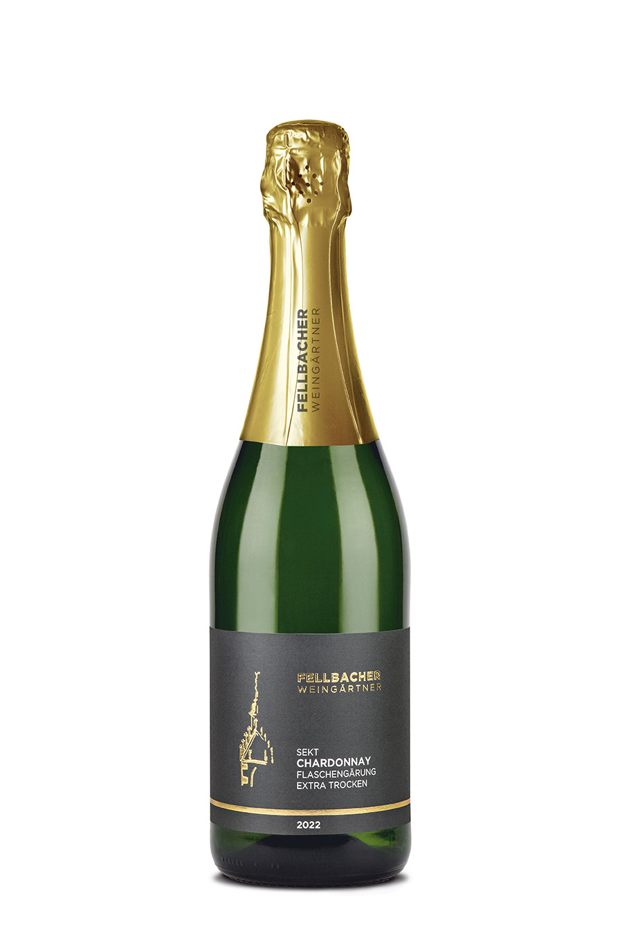 2022 Chardonnay Sekt extra trocken 0,75 L - Fellbacher Weingärtner