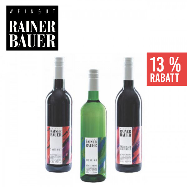 FRUCHTIG - 3 x 0,75 L Weinpaket ► Weingut Rainer Bauer