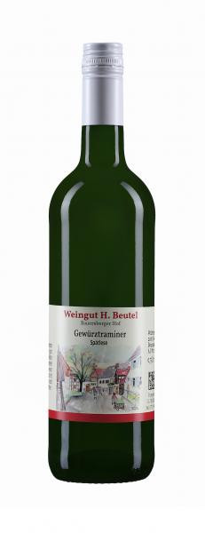 Gewürztraminer Spätlese 0,75 L - Weingut H. Beutel