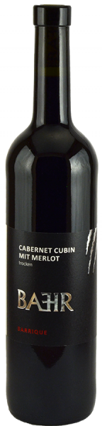 2017 Cabernet Cubin mit Merlot trocken 0,75 L Barrique - Weingut Bähr