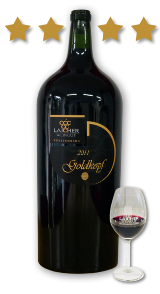 2011 Goldkopf **** trocken 9,0 l Salamanzar Flasche – Weingut Laicher