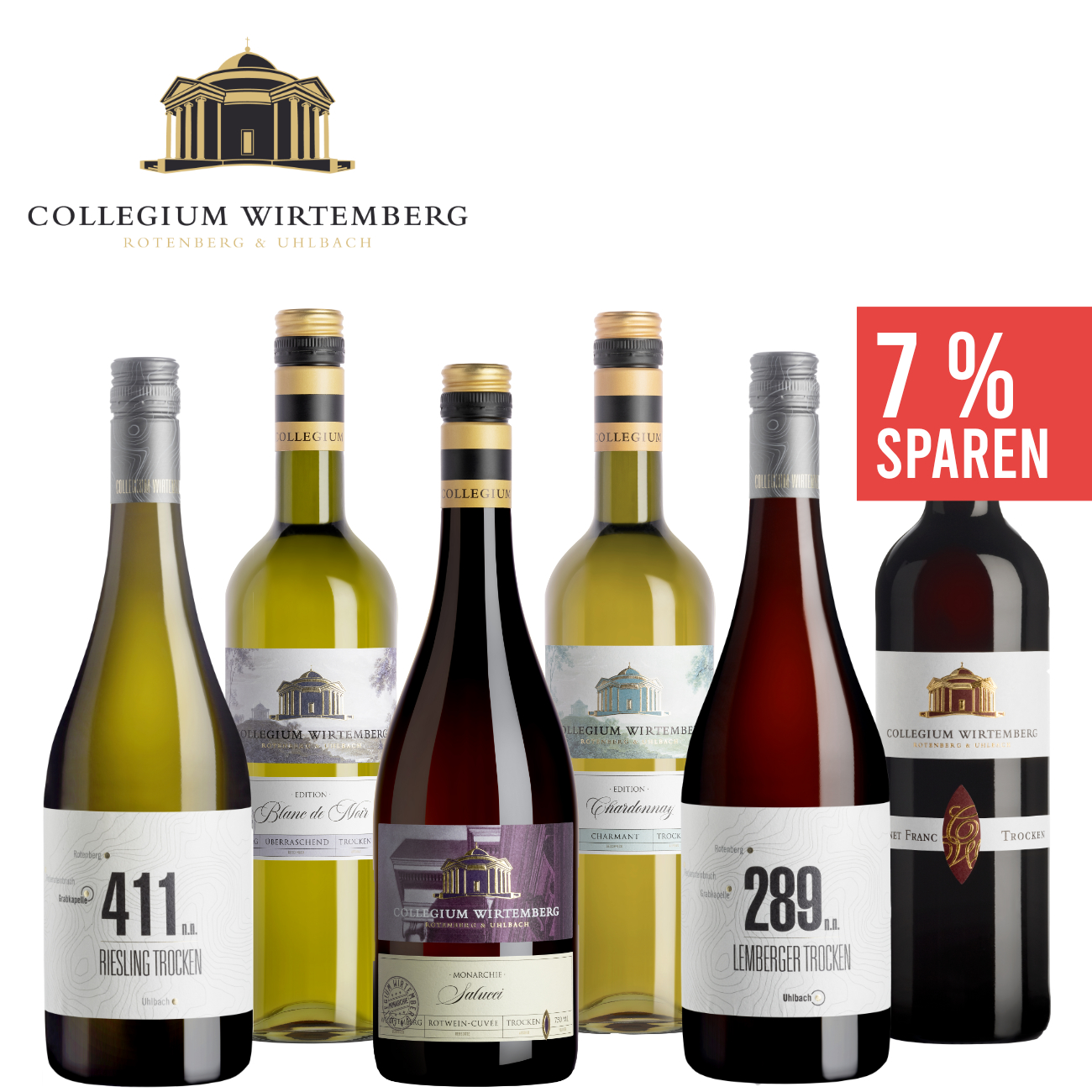 Weinpaket "Vielfalt" 6 x 0,75 L - Collegium Wirtemberg