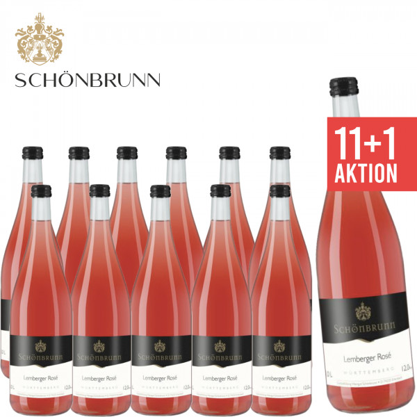 11+1 Lemberger Rosé feinherb 1,0 L - Weingut Schönbrunn