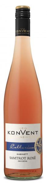 Weinkonvent Dürrenzimmern Samtrot Rosé 2022 Kabinett fruchtig Cellarius 0,75 L - Prädikatswein, Württemberg