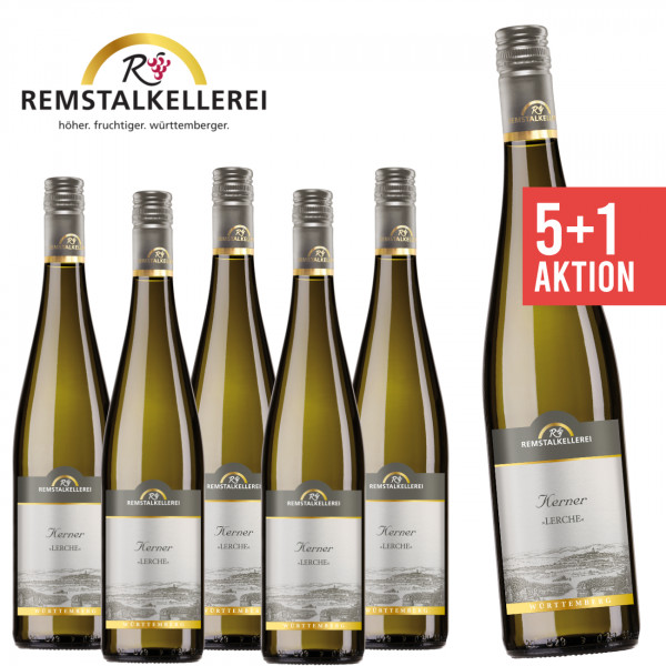 Remstalkellerei ► 6 x Kerner "Lerche" 0,75 L ☆ Weinpaket