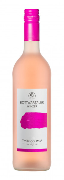 Trollinger Rosé 0,75 L fruchtig | süss ► Bottwartaler Winzer