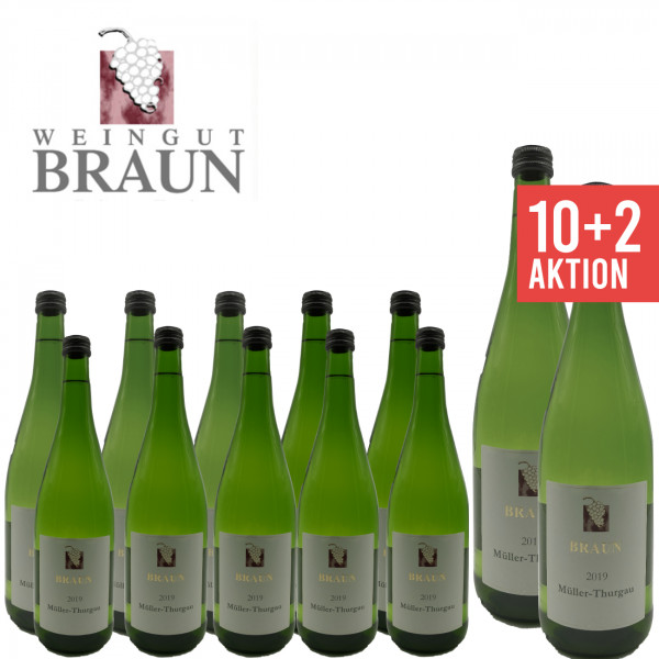 10+2 Müller-Thurgau 1,0 L ► Weingut Braun | Angebot