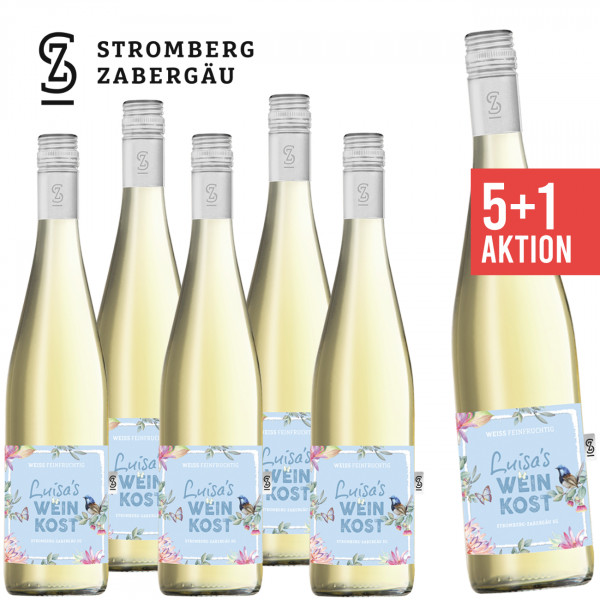 5+1 "Luisa´s Weinkost" Weiss feinfruchtig 0,75 L ► Stromberg-Zabergäu