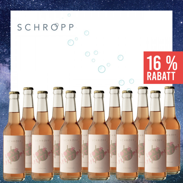 12 x Rosé Spritzer 0,33 L Weinschorle ► SCHROPP