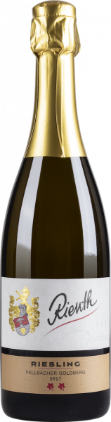 2018 Riesling Sekt brut 0,75 L - klassische Flaschengärung - Weingut Rienth