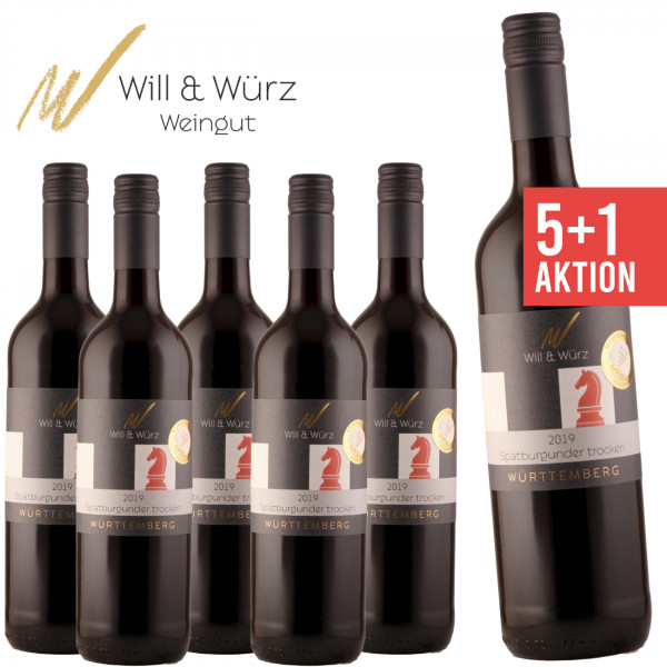 Will & Würz ► 6 x Spätburgunder trocken "Eques" 0,75 L