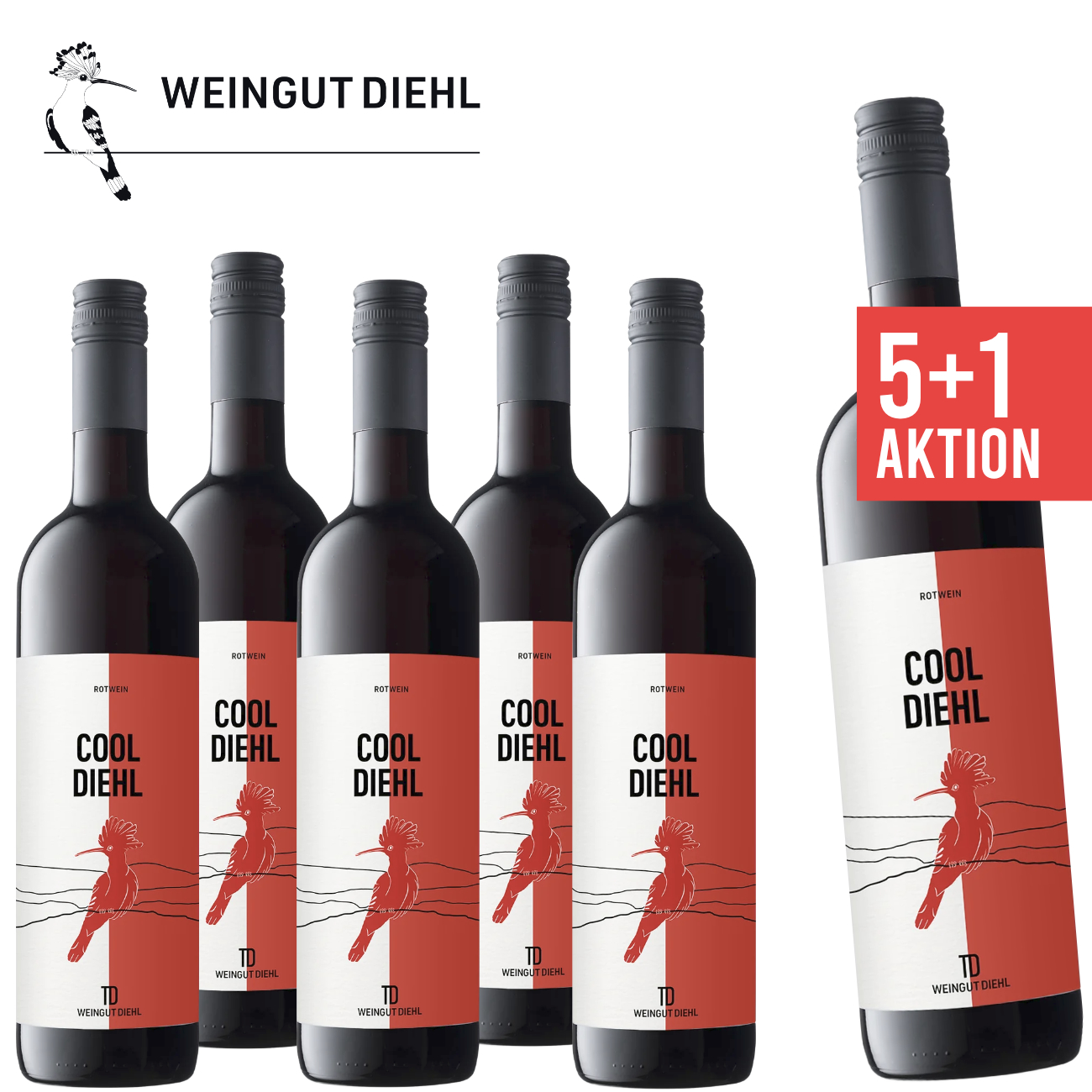 5+1 Rotwein trocken 0,75 L COOL DIEHL - Weingut Diehl