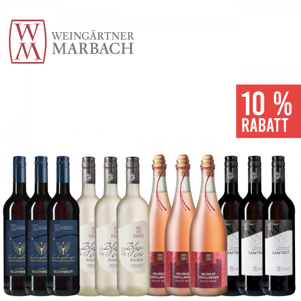 "Marbacher Festtagsweine" 12 x 0,75 L ► Weingärtner Marbach 