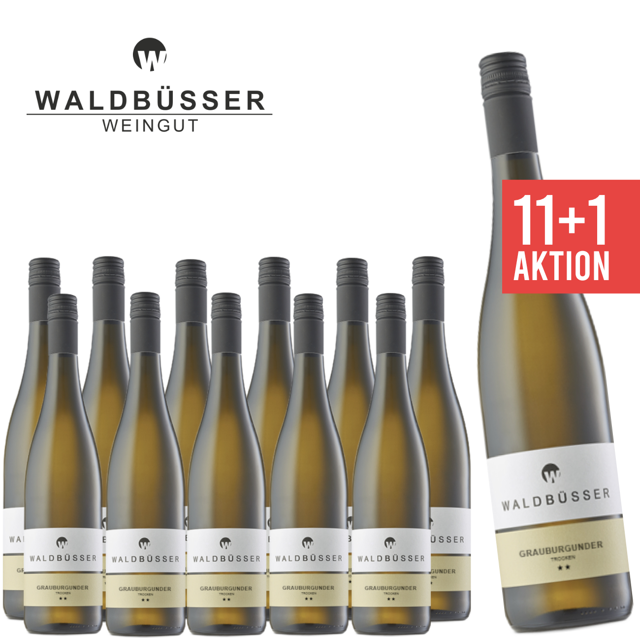 11+1 Grauburgunder trocken 0,75 L - Weingut Waldbüsser